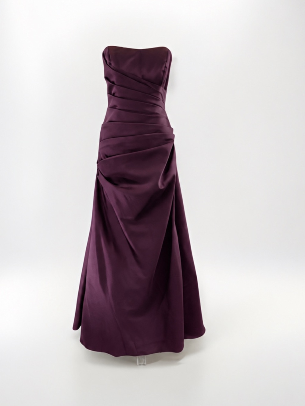 Strapless Evening Gown Color Plum